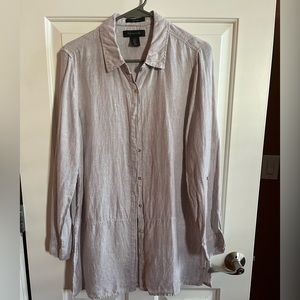 Tahari Linen Tunic